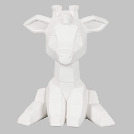 Ceramic Bisque Giraffe Facet-ini - Case of 6